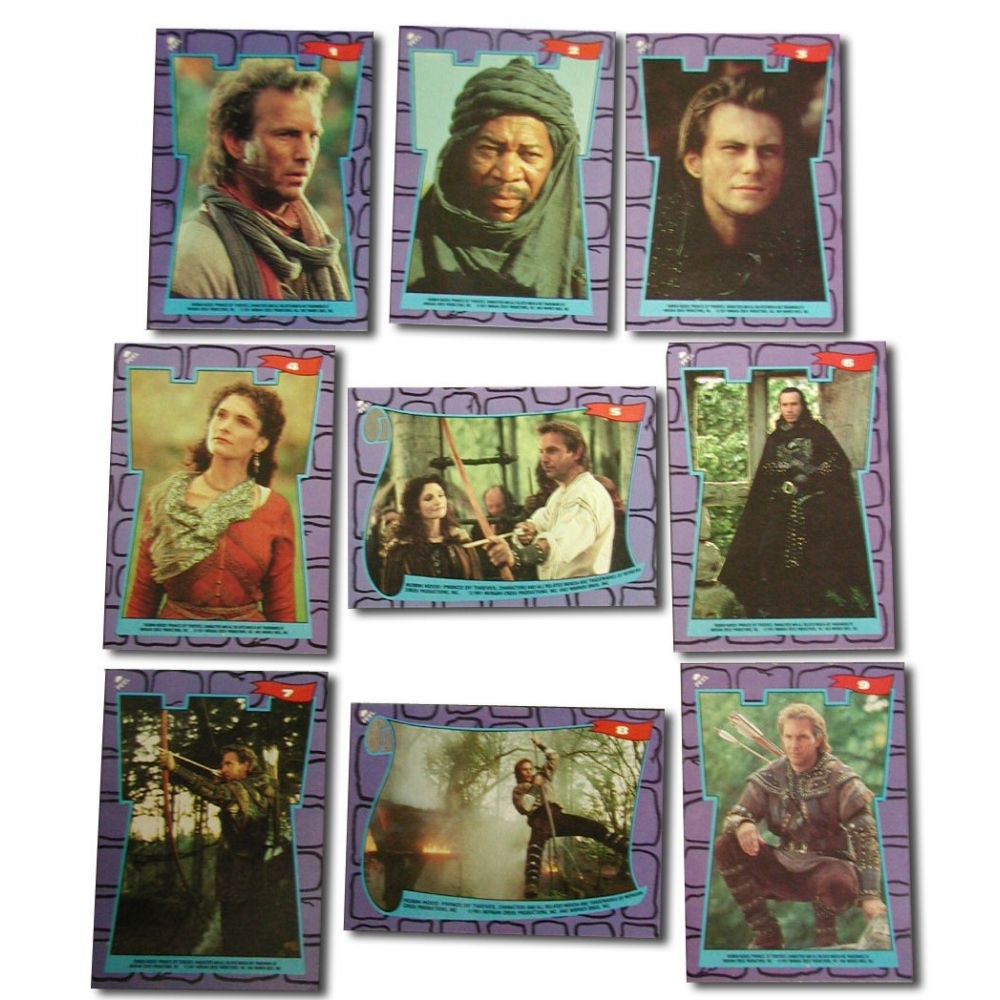 1991 Topps Robin Hood Prince of Thieves Card Set w/ Stickers 55+9 
