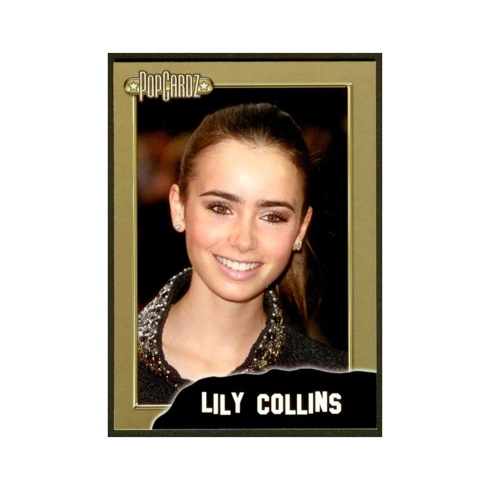 Lily Collins - <b>Chase Card</b> ... - lily-collins-popcardz-chase-card