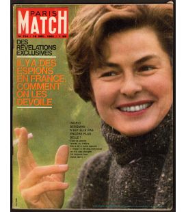 Paris Match Magazine N°714 - December 15, 1962 with Ingrid Bergman