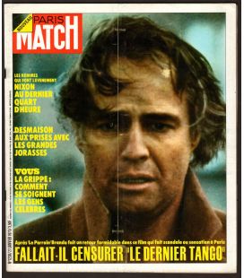Paris Match Magazine N°1238 - January 27, 1973, 1962 with Marlon Brando