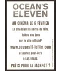 Ocean's Eleven - Carte postale publicitaire