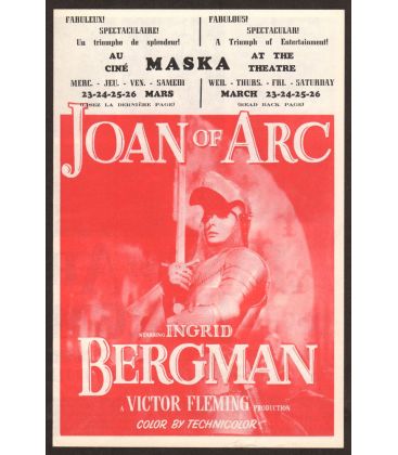 Joan of Arc - Vintage Original Flyer