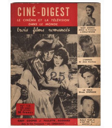 Cine-Digest Magazine N°13 - May 1950 with Gary Cooper and Paulette Goddard