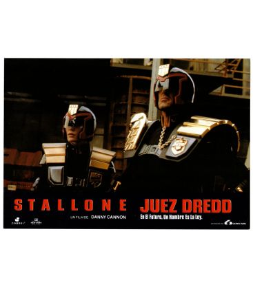 Juge Dredd - Photo originale 13" x 9" avec Sylvester Stallone