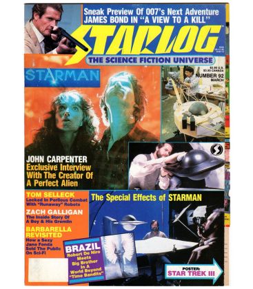 Starlog N°92 - Mars 1985 - Ancien magazine américain avec Starman