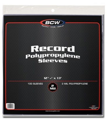 Pochette en plastique pour disques 33 tours - BCW - Paquet de 100