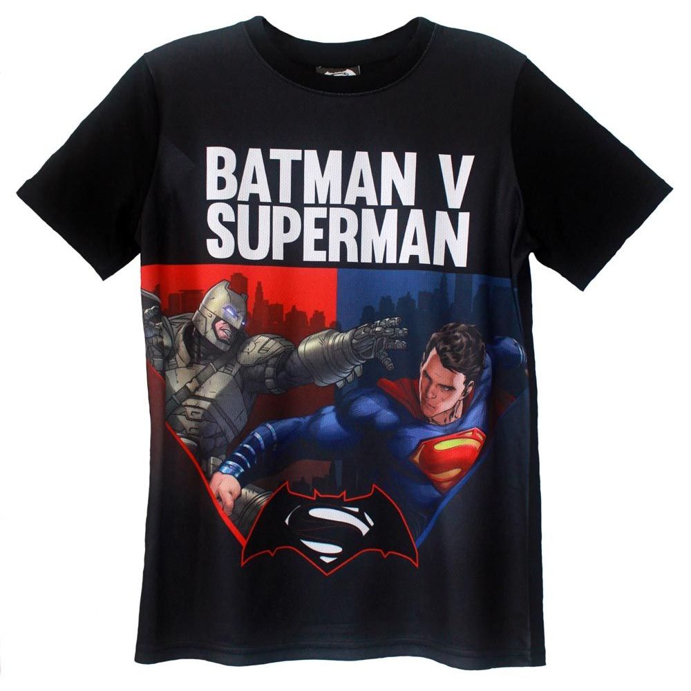 BNWT BOYS DC COMICS BATMAN v SUPERMAN CREW NECK TEE SHIRT T-SHIRT AGE 3-4 