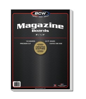 Pack of 100 cardboards 8.5" x 11" for magazine - BCW