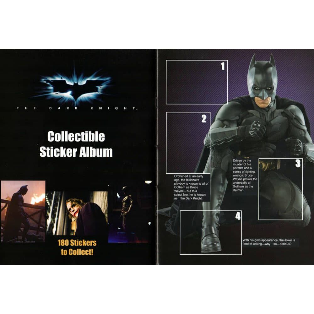 Batman The Dark Knight Movie Collectible Stickers and Figurines Box of 24 Packs 