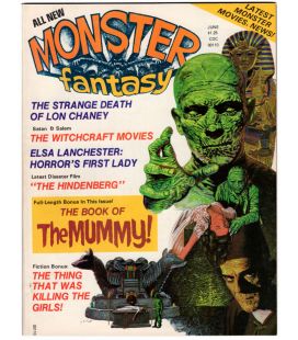 Monsters Fantasy Vol. 1 N°2 - Juin 1975 - Ancien magazine américain avec La Momie