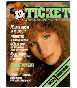 Ticket Magazine - Vintage December 1983 issue with Barbra Streisand