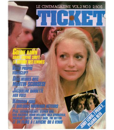 Ticket Magazine - Vintage April 1984 issue with Goldie Hawn