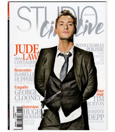 Studio Ciné Live Magazine N°31 - November 2011 issue with Jude Law