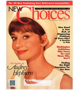 New Choices Magazine - November 1995 issue with Audrey Hepburn