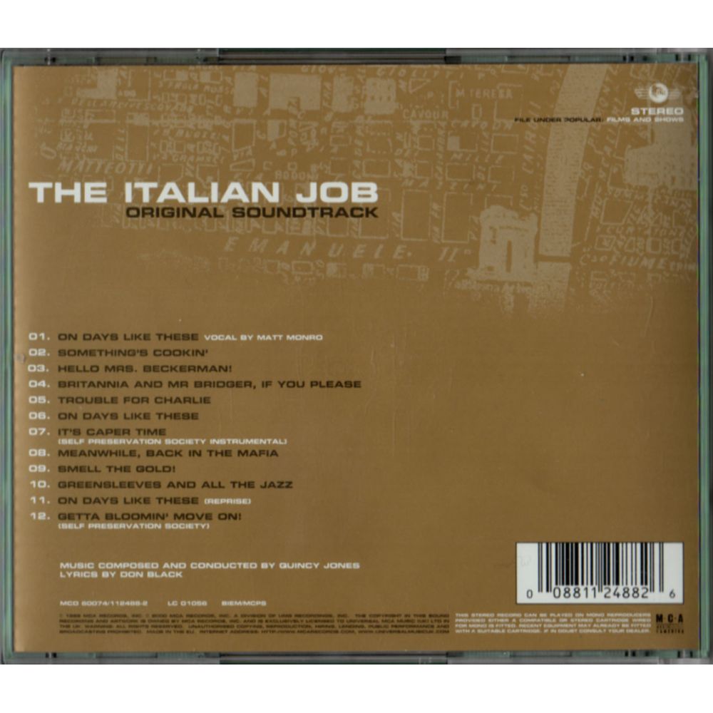 Quincy jones italian job soundtrack