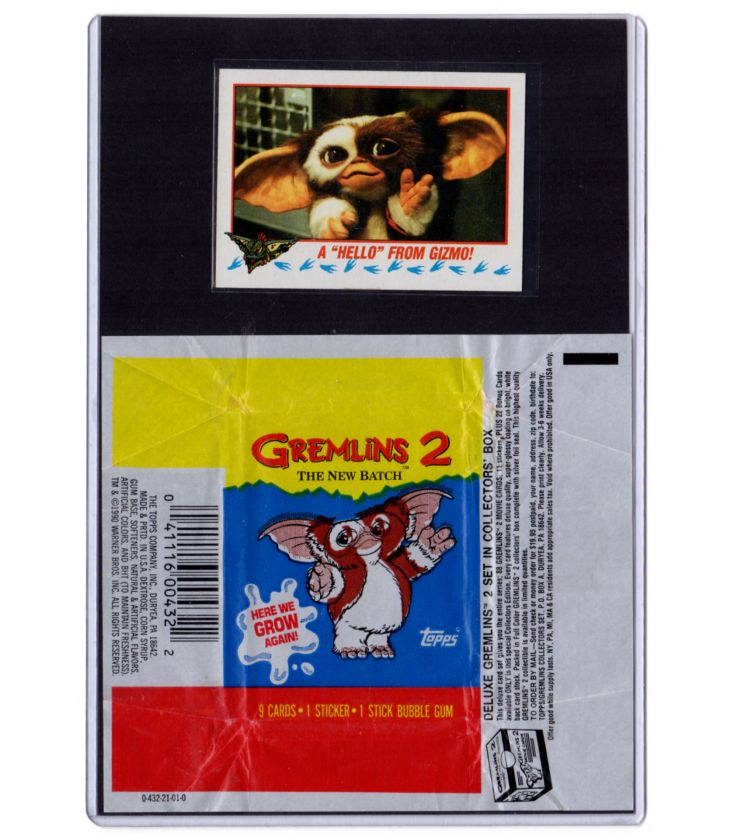 Gremlins 2 Card With Wrapper Gizmo Cinema Passion