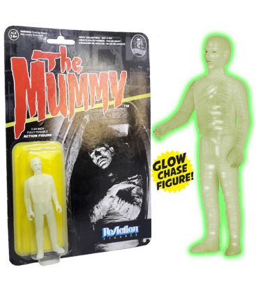 La Momie - Rare figurine rétro ReAction "Glow in the Dark"