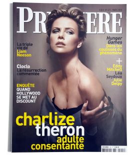 Première Magazine N°421 - March 2012 issue with Charlize Theron