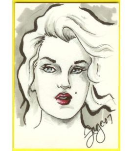 Marilyn Monroe - Chase Card - Sketch A by Connie Persampieri