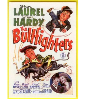 Laurel et Hardy toréadors - Carte de collection N°59