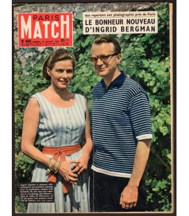 Paris Match Magazine N°484 - July 19, 1958 with Ingrid Bergman