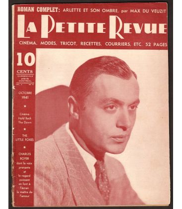 La Petite Revue - Octobre 1941 - Magazine québécois avec Charles Boyer