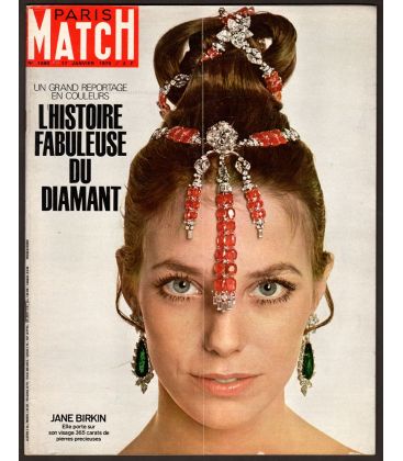 Paris Match N°1080 - 17 janvier 1970 - Magazine français avec Jane Birkin