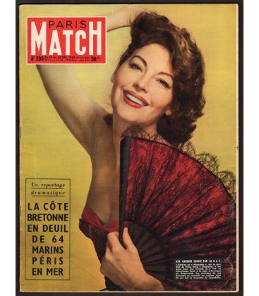 Paris Match Magazine N°299 - December 18, 1954 with Ava Gardner