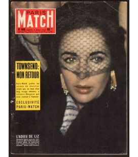Paris Match N°469 - 5 avril 1958 - Magazine français avec Elizabeth Taylor