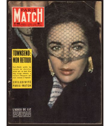 Paris Match N°469 - 5 avril 1958 - Magazine français avec Elizabeth Taylor
