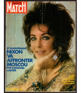 Paris Match N°1192 - 11 mars 1972 - Magazine français avec Elizabeth Taylor