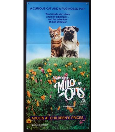 The Adventures of Milo and Otis - 13" x 30" - Original Australian Poster