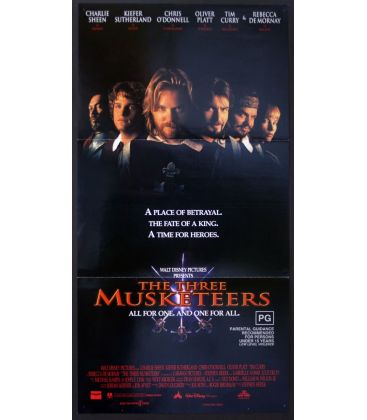 The Three Musketeers - 13" x 30" - Original Australian Poster