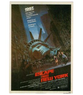 New York 1997 - Carte postale avec l'affiche américaine