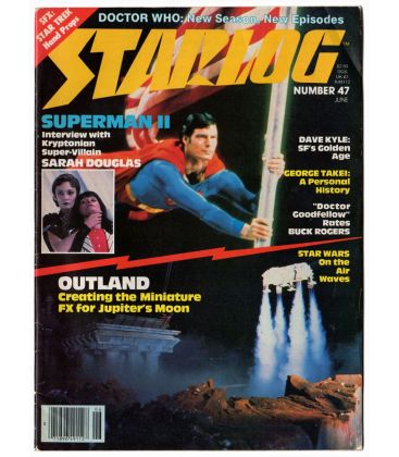Starlog N°47 - Juin 1981 - Ancien magazine américain avec Christopher Reeve en Superman