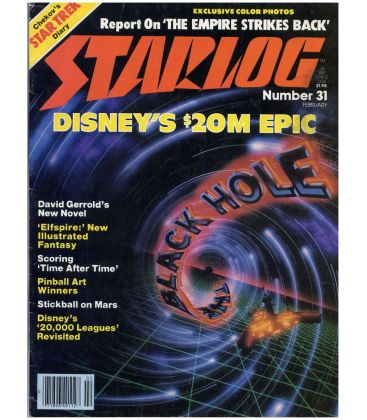 Starlog Magazine N°31 - February 1980 with The Black Hole