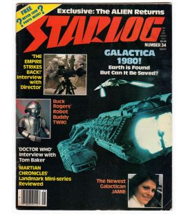 Starlog N°34 - Mai 1980 - Ancien magazine américain avec Battlestar Galactica