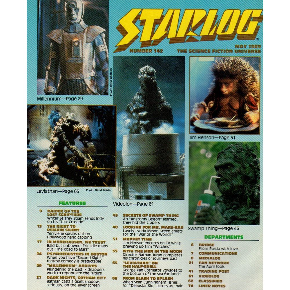 Starlog Magazine N°142 - May 1989 issue with Batman - Cinéma