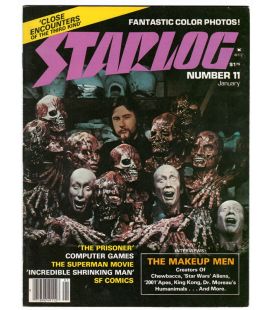 Starlog N°11 - Janvier 1978 - Ancien magazine américain avec Rick Baker