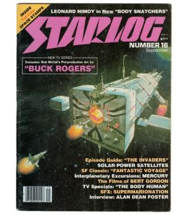 Starlog N°16 - Septembre 1978 - Ancien magazine américain avec Buck Rogers