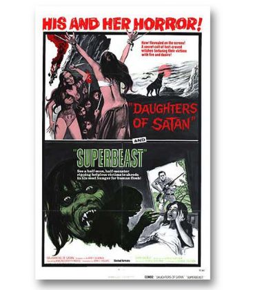 Daughters of Satan / Superbeast - 27" x 40" - Ancienne affiche originale américaine