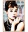Audrey Hepburn - Plaque en métal 8" x 12"