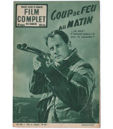 Coup de feu au matin - Ancien magazine Film complet de 1953