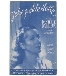 Adieu chérie - Vintage Sheet Music - Jolie petite étoile