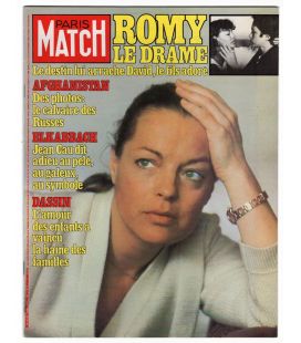 Paris Match Magazine N°1677 - Vintage July 17, 1981 issue with Romy Schneider