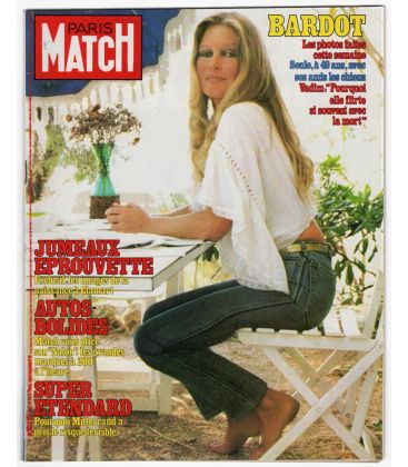 Paris Match Magazine N°1795 - Vintage October 21, 1983 issue with Brigitte Bardot