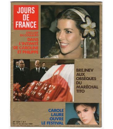 Jours de France N°1324 - 17 mai 1980 - Ancien magazine français avec Carole Laure