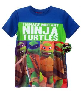 Les Tortues Ninja - T-Shirt pour garçons "Les 4 Ninjas"