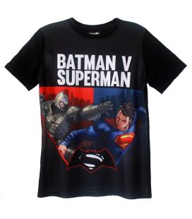 Batman v Superman - T-Shirt noir pour garçon
