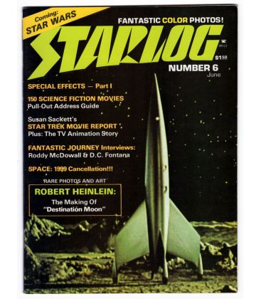 Starlog N°6 - Juin 1977 - Ancien magazine américain avec Destination lune